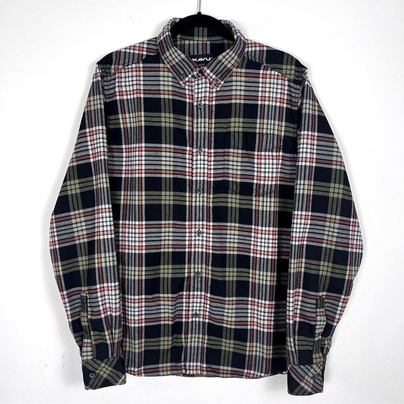 Kavu Other - Kavu Flannel Long Sleeve Button Down, Size Medium